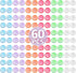 Phyyixs 60 Pack Contact Lens Cases Bulk, Transparent Cute Contact Lens Case for
