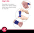 Cramer Eco-Flex Self-Stick Stretch Tape, Flexible Elastic Sports Tape, Blue, 5 Yard Roll, Easy Tear & Self-Adherent