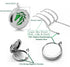 Popeoiuh 24 inch 8 Essential Oil Diffuser Necklace Aromatherapy Jewelry Stainless Steel Horse Animal Locket Pendant