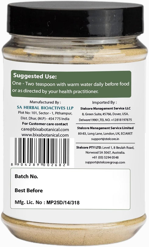 bixa BOTANICAL Salacia Root Powder (Salacia reticulata) 200g / 7Oz | Herbal Supplement for Healthy Menstrual Cycle