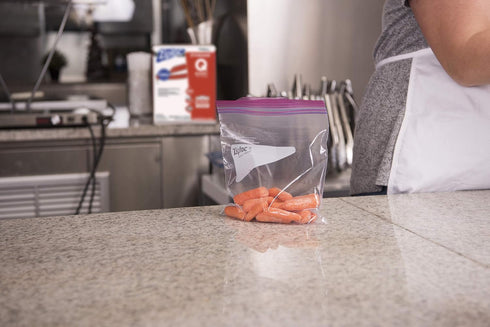 SC Johnson Professional Ziploc Storage Bags, Food Organization & Storage, Double Zipper, Quart, 500 Count