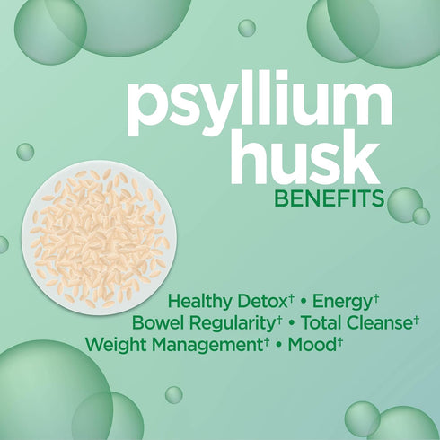 CleanSweep Capsules for Healthy Bowel Movements, Digestive Health Support, Natural Psyllium Seed Husk, 90 Capsules