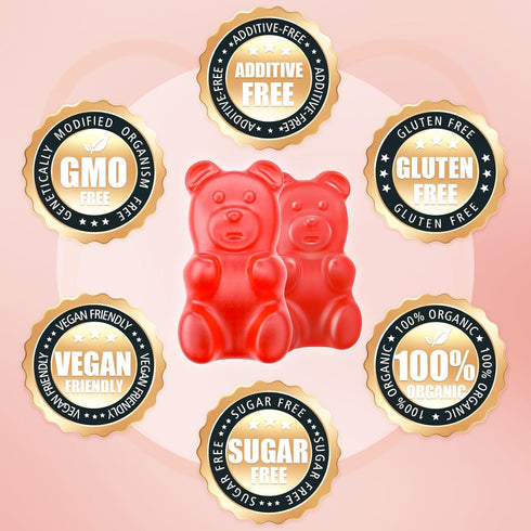 Potassium Gummies for Adults, 60 Gummies - High Absorption Magnesium Potassium Supplement with Vitamin B6 for Muscle