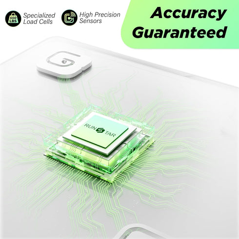 550lb Digital Bathroom Scale, Ultra-Wide Platform with Large LED Bezel-Less Display, High Precision