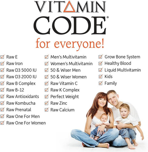 Garden of Life Vitamin D, Vitamin Code Raw D3, 2,000 IU, 60 Vegetarian Capsules for Bone & Immune Health