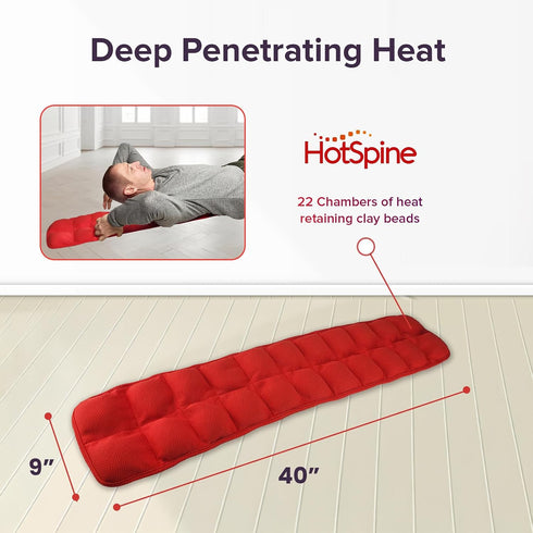 M PAIN MANAGEMENT TECHNOLOGIES 24 Microwavable Heated Acupressure Back Stretcher by Hot Spine - Full Back and Neck