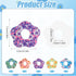 25pcs Adhesive Patches for Dexcom G7, Waterproof Over Patch with Hole Sensor Covers Blood Sugar Monitor Patch Flower Adhesive Tape Sticker Compatible with Dexcom G7 (5 Styles)