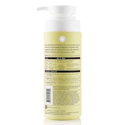 Naturium Bio-Lipid Restoring Body Lotion - Fragrance Free, 14 oz with Shea Butter for Moisturizing