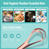 RONAVO Tongue Scraper for Adults - 4 PC, Dual Scraping Head with Travel Cases, Stainless Steel Tongue Cleaner