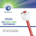 Brilliant Oral Care Adult Toothbrush - Soft Bristles, Round Head, 2 Pack Red + Clear for Teeth and Gums