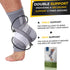 NeoTech Care Adjustable Ankle Support Brace (Gray, Size S, 1 Pair)
