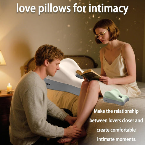 Rebound Couples Pillow for Intimacy, Love Nest Pillow for Couples, Sweet Memory Foam Butt Cushion for Adults (A)