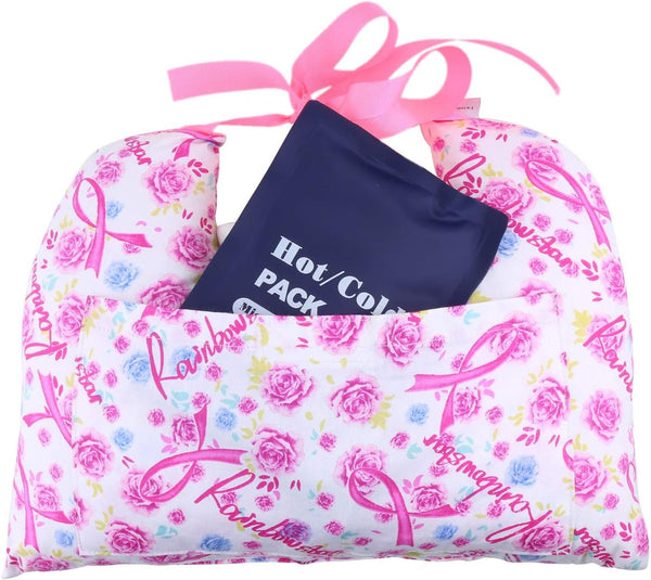 rainbowstar Mastectomy Underarm Pillow with Pocket for Hot or Cold Pack, Breast Cancer Recovery Support