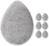 KOL Face Scrubber, Charcoal Infused Exfoliating Facial Cleansing Pads, Disposable Exfoliator Face Sponge, 6 Count