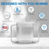 Independence 2-Handle Plastic Mug with 2 Style Lids, Lightweight Drinking Cup, 2-Pack