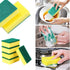 30 Pack Kitchen Sponges Individually Wrapped, Non-Scratch Scouring Pads for Cleaning
