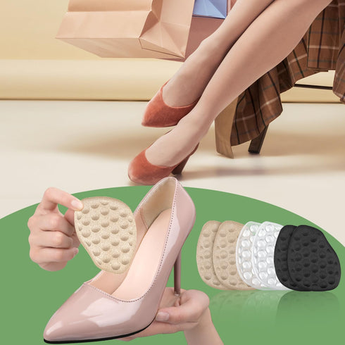 Metatarsal Pads for Women - Non-Slip High Heel Cushion, Soft Foot Pads for Ball of Foot Pain Relief (3 pairs: