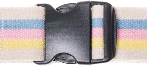 COW&COW 72 Inch Gait Belt, Transfer and Walking Assistance with Quick Release Buckle (Pastel Stripe)
