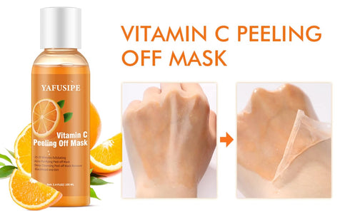 Orange Peeling Lotion, Vitamin C Peel Off Mask for Skin Exfoliation, 100ML/3.4 FLOZ (1PCS)