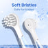 SEAGO Toddler Electric Toothbrushes, Ages 0-3 Years, with Smart Timer, 4 Replacement Brushheads