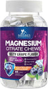 Magnesium Citrate Chews Supplement - High Absorption Magnesium Gummies Supplement - Vegan