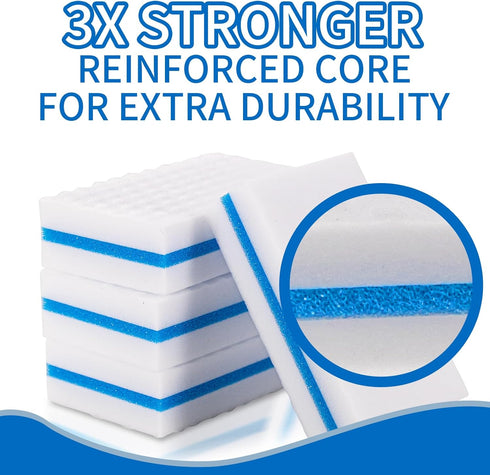 Upgrade Melamine Sponge, 20 Pack Extra Thick Magic Sponge Eraser, Multi-Surface Power Scrubber Cleaning Pads