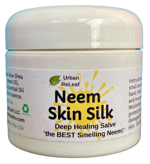 Urban ReLeaf Neem Skin Silk Healing Salve, Repairs Dry Skin, Vegan, with Shea Butter & Neem Oil
