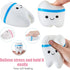 Hungdao 2 Pieces Jumbo Tooth Slow Rising Toy, Dental Tooth Toys for Stress Relief