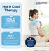 Reusable Hot and Cold Gel Soft Ice Packs - 4 Pack Large Gel Ice Pack - Hot and Cold Therapy Solution for Injuries, Cold Packs for Pain Relief - Ice Packs for Injuries Reusable - 10 x 5