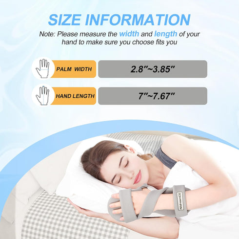 Immobilizer Resting Hand Splints for Straightening Fingers,Carpal Tunnel Wrist Brace Night With Finger Separators
