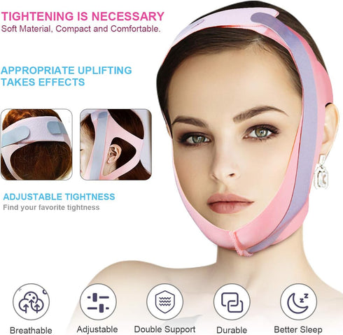 Adjustable Breathable Snoring Strap, Anti Snore Strap for Men Women