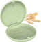 Retainer Case, Slim Aligner Case, Natural wheat straw material (Green)
