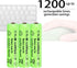 10 Packs 1.2V AAA 900mAh Ni-MH Rechargeable Batteries for Solar Lights