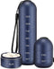 Zannaki Metal Moisture Proof Weekly Pill Organizer, Stackable Aluminum Alloy, BPA Free, 7 Day Waterproof Pill Box Case