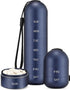 Zannaki Metal Moisture Proof Weekly Pill Organizer, Stackable Aluminum Alloy, BPA Free, 7 Day Waterproof Pill Box Case