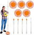 LPABY 360 Rotatable Adjustable Wall Mop with 5 Mop Heads, 78 Inch Wall
