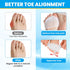 Metatarsal Pads for Women & Men - 4Pcs Gel Toe Separators, Ball of Foot Cushions for Pain Relief
