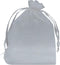 Ankirol 100pcs Sheer Organza Favor Bags, 5x7'' for Wedding Gift Bags, Samples Display Drawstring Pouches, White