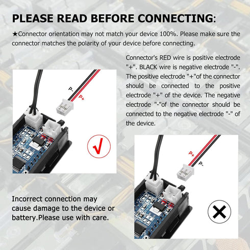 3.7V 103450 2000mAh Lipo Battery, Rechargeable Lithium Polymer Ion with JST Connector, Replace 103454 963450