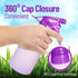 Refillable Stream and Spray Colored Squirt Bottles, 12oz Refillable Mister Bottle for Cleaning, Gardening, Grooming (3