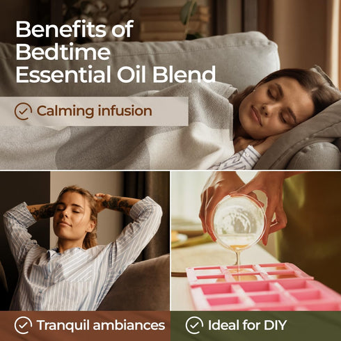 Gya Labs Bedtime Essential Oil Blend for Diffuser, 100% Natural Aromatherapy Oil for Sleep and Calming