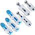 6 Pieces Metal Finger Splints, Finger Support Stabilizer for Adults and Children, 3 Sizes (Blue)