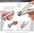 Toenail Clippers for Seniors | Heavy Duty Nail Clippers Kit for Thick Toenails, Long Handle, 6Pcs Black