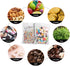 ANZNKU 100 Pcs Resealable Mylar Bags with Clear Window, Foil Pouch Zipper Bags for Food Storage Supplies
