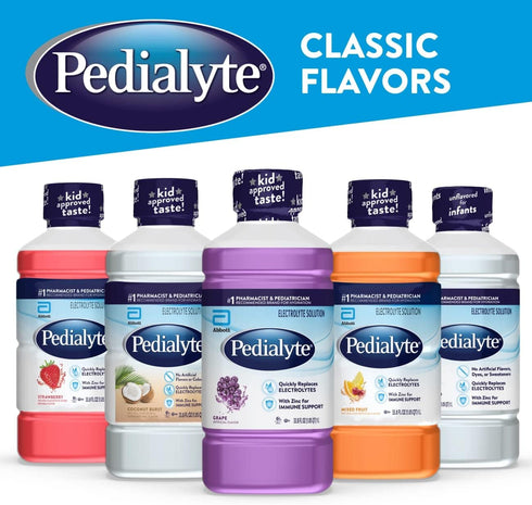Pedialyte Grape Electrolyte Solution, Hydration Drink, 1 Liter
