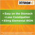 Vitron-C High Potency Iron Supplement with 125 mg Vitamin C - 60 Count