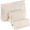 3 Pcs Cosmetic Bags, Makeup Bag for Women, Portable Travel Toiletry Pouch, Cute Organizer for Daily Use (Elegant, PU