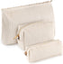 3 Pcs Cosmetic Bags, Makeup Bag for Women, Portable Travel Toiletry Pouch, Cute Organizer for Daily Use (Elegant, PU