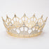 Royal Queen Crown for Women Gold Birthday Crowns Crystal Cake Crown Topper Party Pageant Tiara Wedding Hair Accessories for Brides