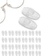 SPORTS WORLD VISION Premium Quality Glasses Nose Pads | Soft Silicone A-Shape Nose Pads, 11mm Push-in (25 Pairs)